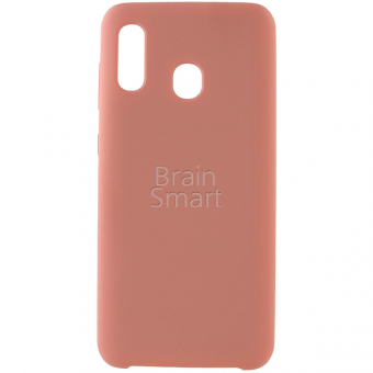 Чехол накладка силиконовая Samsung A205 (A20 2019) Silicone Case (12) Розовый фото