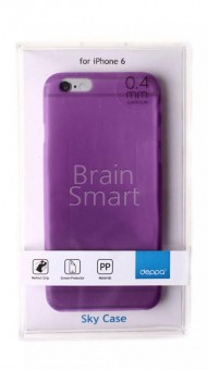 Чехол накладка iPhone 6/6S Deppa Sky Case фиолетовый фото