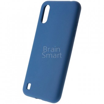 Чехол накладка силиконовая Samsung A01 Monarch Premium PS-01 Blue фото