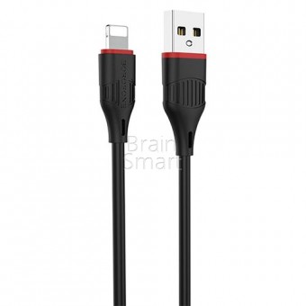 USB кабель Borofone BX17 Enjoy Lightning (1м) Black фото