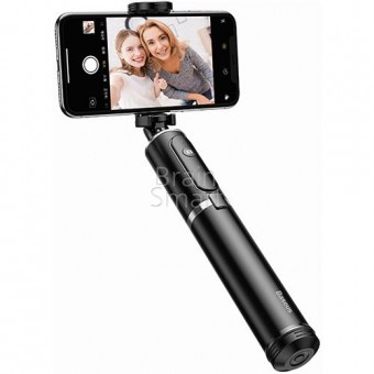 Селфи-палка+трипод  Baseus Fully Folding Selfie Stick, Black/Silver фото