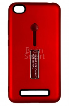 Чехол накладка противоударный Xiaomi Redmi 4A Xmart с подставкой red фото