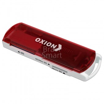 USB-картридер Oxion OCR004 (microSD/miniCD/TF/M2) Red-White фото