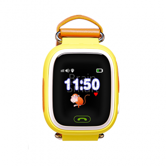 Часы-телефон детские Q90 желтый фото