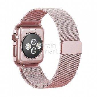 Ремешок Apple Watch MILANESS Magnetic Closure 38mm розовый/золотистый фото