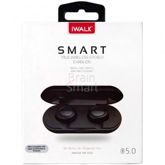Bluetooth гарнитура iWalk Smart TWS (беспроводная) black фото
