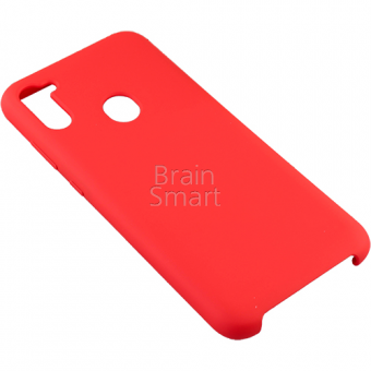 Чехол накладка силиконовая Samsung M11 2020 Silicone Case Красный (14) фото