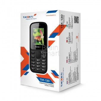 Мобильный телефон Texet TM-130 черный фото
