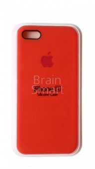 Чехол накладка силиконовая iPhone 5/5S Soft Touch 360 оранжевый (13) фото