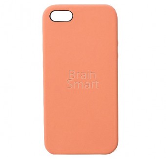 Чехол накладка силиконовая iPhone5/5S Silicone Case Абрикос (2) фото