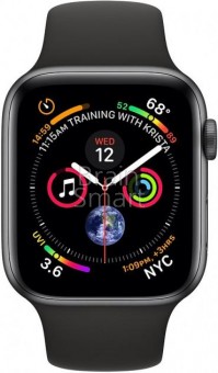 Смарт-часы Apple Watch Series 4 44mm Space Gray Aluminum Case with Sport Band чёрный фото