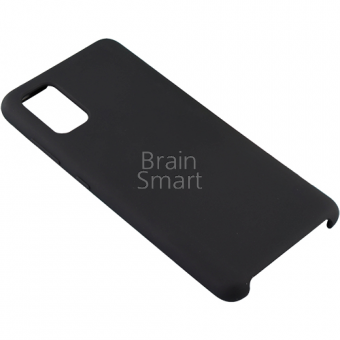 Чехол накладка силиконовая Samsung A41 2020 Silicone Case Черный (18) фото