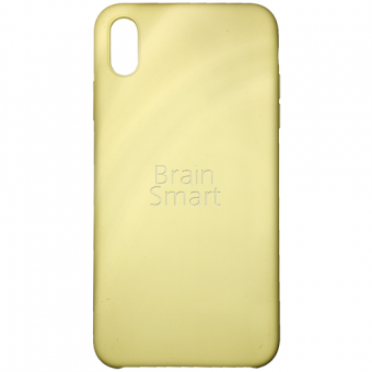 Чехол накладка силиконовая iPhone Xs Max Silicone Case Yellow фото