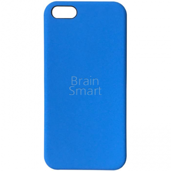Чехол накладка силиконовая iPhone 5/5S Silicone Case светло-синий (3) фото
