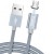 USB кабель HOCO U40A Magnetic adsorption Ligthtning metal gray фото