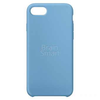 Чехол накладка силиконовая iPhone 7/8 Silicone Case голубой (18) фото
