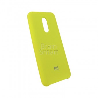 Чехол накладка силиконовая Xiaomi Redmi 5 Plus Silicone Cover (4) желтый фото
