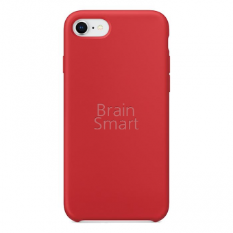 Чехол накладка силиконовая iPhone 7/8 Silicone Case красный (14) фото
