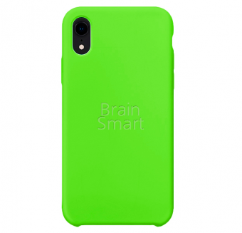 Чехол накладка силиконовая iPhone XR Silicone Case (31) Яркий зеленый фото