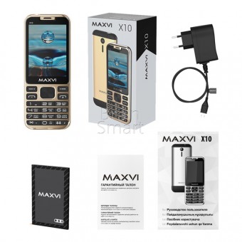 Мобильный телефон Maxvi X10 Золотой фото