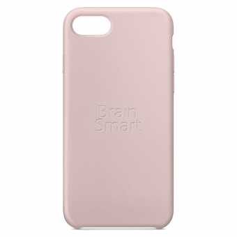 Чехол накладка силиконовая iPhone 7/8 Silicone Case светло-розовый (6) фото