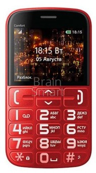 Мобильный телефон BQ Comfort 2441 красный/черный фото