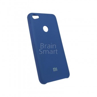 Чехол накладка силиконовая Xiaomi Redmi Note 5A Silicone Cover синий фото