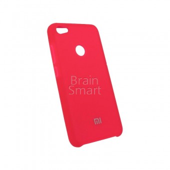 Чехол накладка силиконовая Xiaomi Redmi Note 5A Silicone Cover малиновый фото
