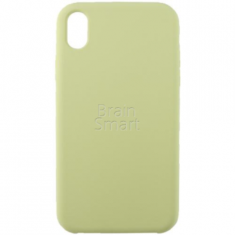 Чехол накладка силиконовая iPhone XR Silicone Case Молочно-Желтый (51) фото