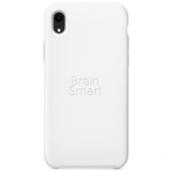 Чехол накладка силиконовая iPhone XR Silicone Case (9) Белый фото