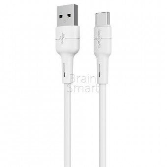 USB кабель Borofone BX30 Silicone Type-C (1m) Белый фото