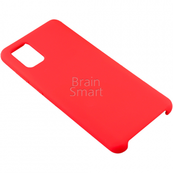 Чехол накладка силиконовая Samsung A31 2020 Silicone Case Красный (14) фото