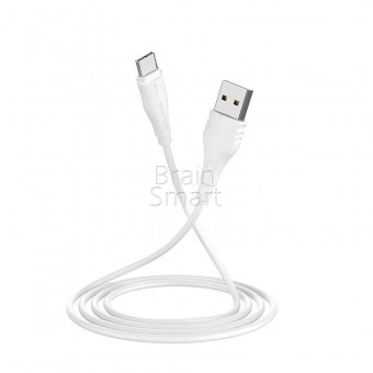 USB кабель Borofone BX18 Optimal Type-C (3м) White фото