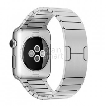 Ремешок Блочный Apple Watch 42mm серебристый фото