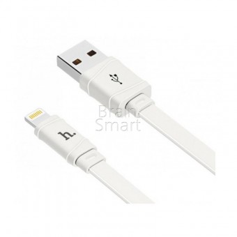 USB кабель HOCO X5 Bamboo Lightning (1 m) White фото