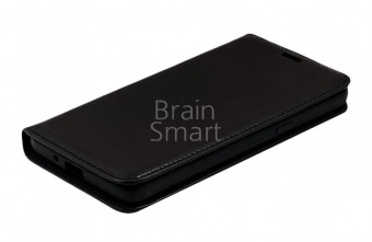 Чехол книжка перфорация Samsung J2 Prime New Case черный фото
