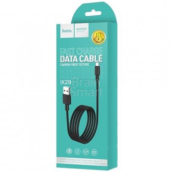 USB кабель HOCO X29 Micro Carbon (1 m) Black фото