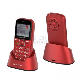 Мобильный телефон Maxvi B5 красный фото