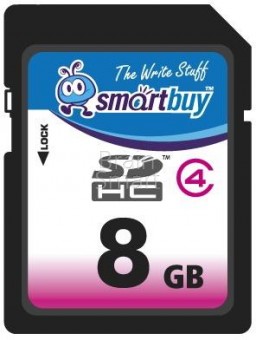 Карта памяти Smart Buy micro SD 8 ГБ class 4 фото