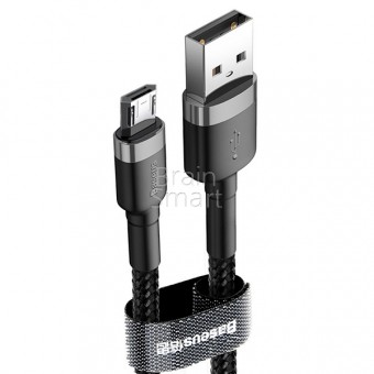 USB кабель Baseus Cafule Micro 2.4A 1m Gray/Black фото
