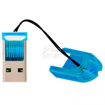 USB - картридер SmartBuy micro SD голубой* фото