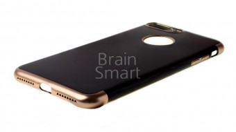Чехол накладка силиконовая iPhone 7Plus/8Plus Aspor Status Collection черный/золотистый фото