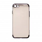 Чехол накладка силиконовая iPhone 7/8 Oucase Beauty Plating Series с окантовкой black