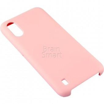 Чехол накладка силиконовая Samsung A015 (2020) Silicon Cover (12) Розовый фото
